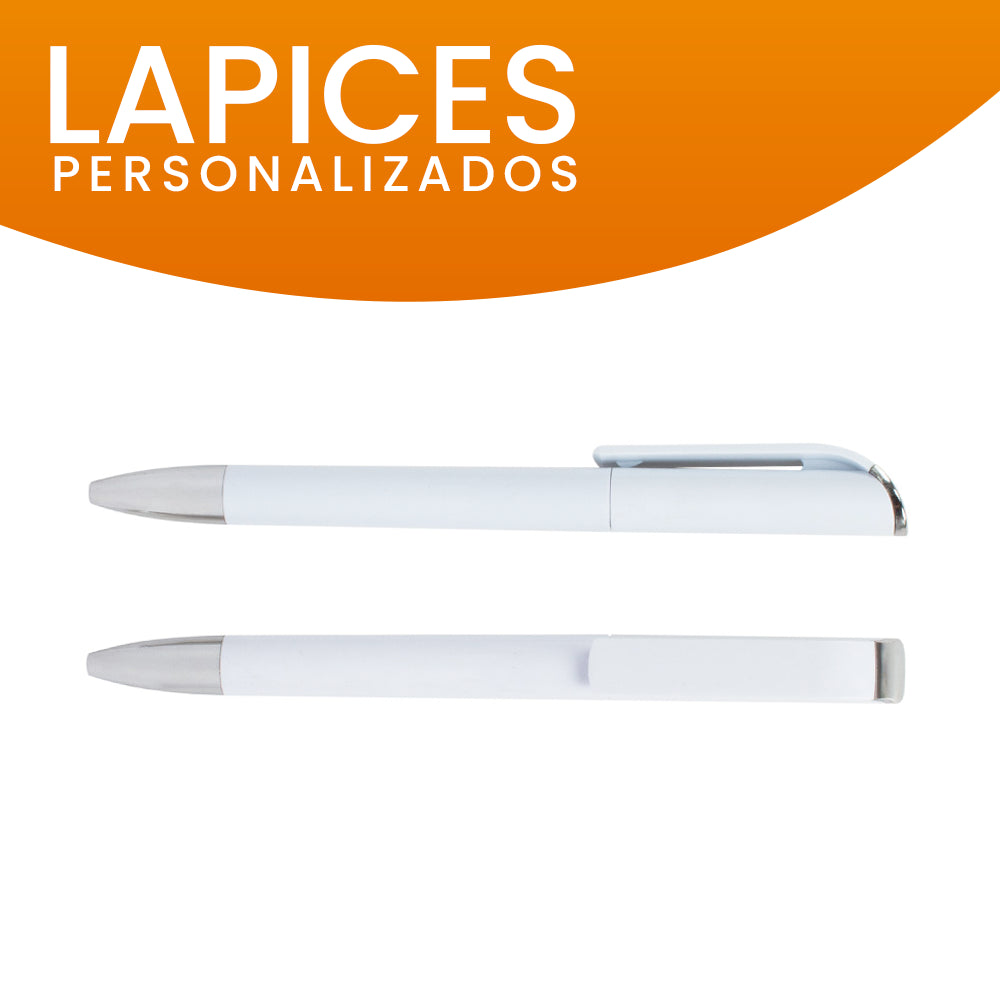 Lápiz Angel color blanco personalizado con logo para regalos corporativos