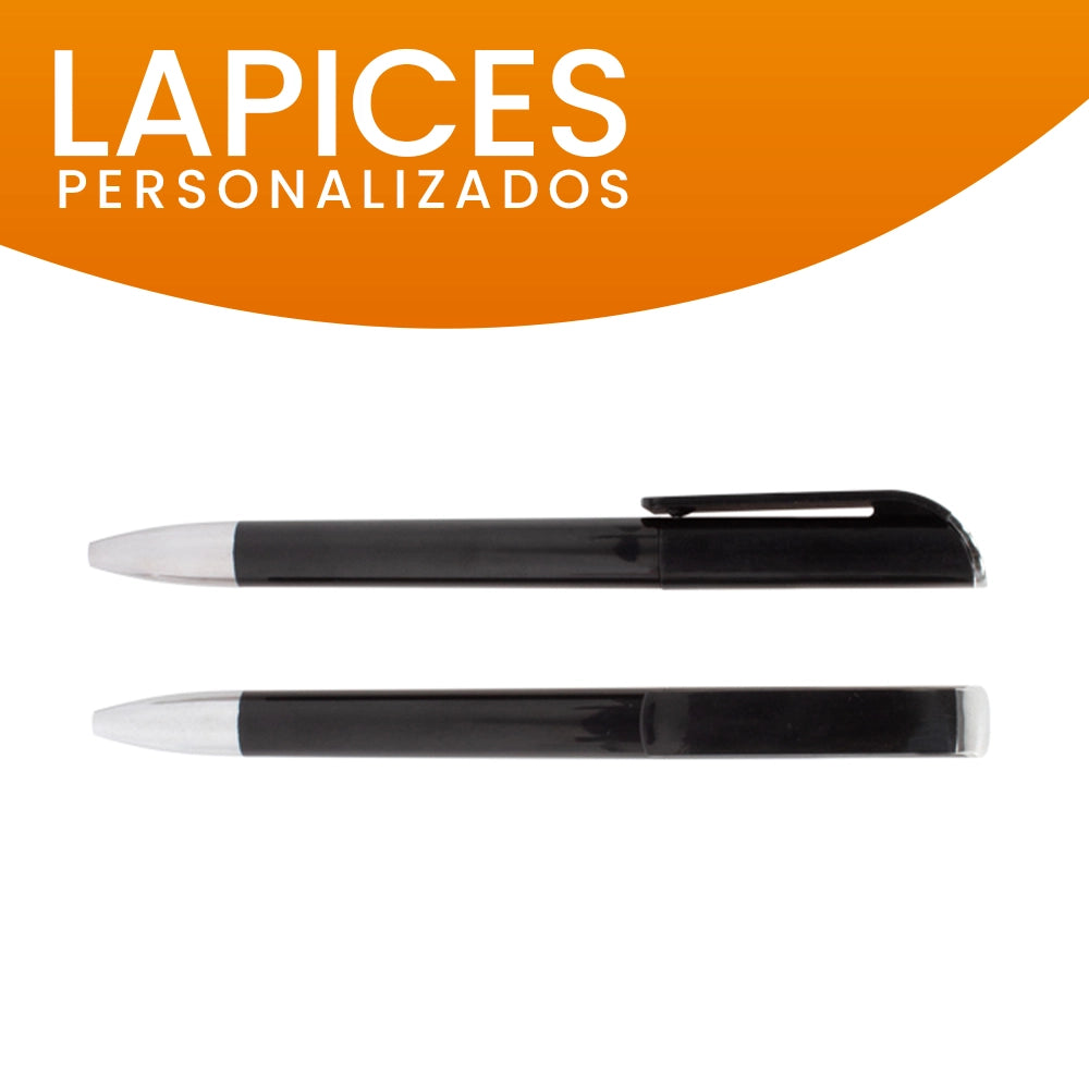 Lápiz Angel color negro personalizado con logo para promociones empresariales