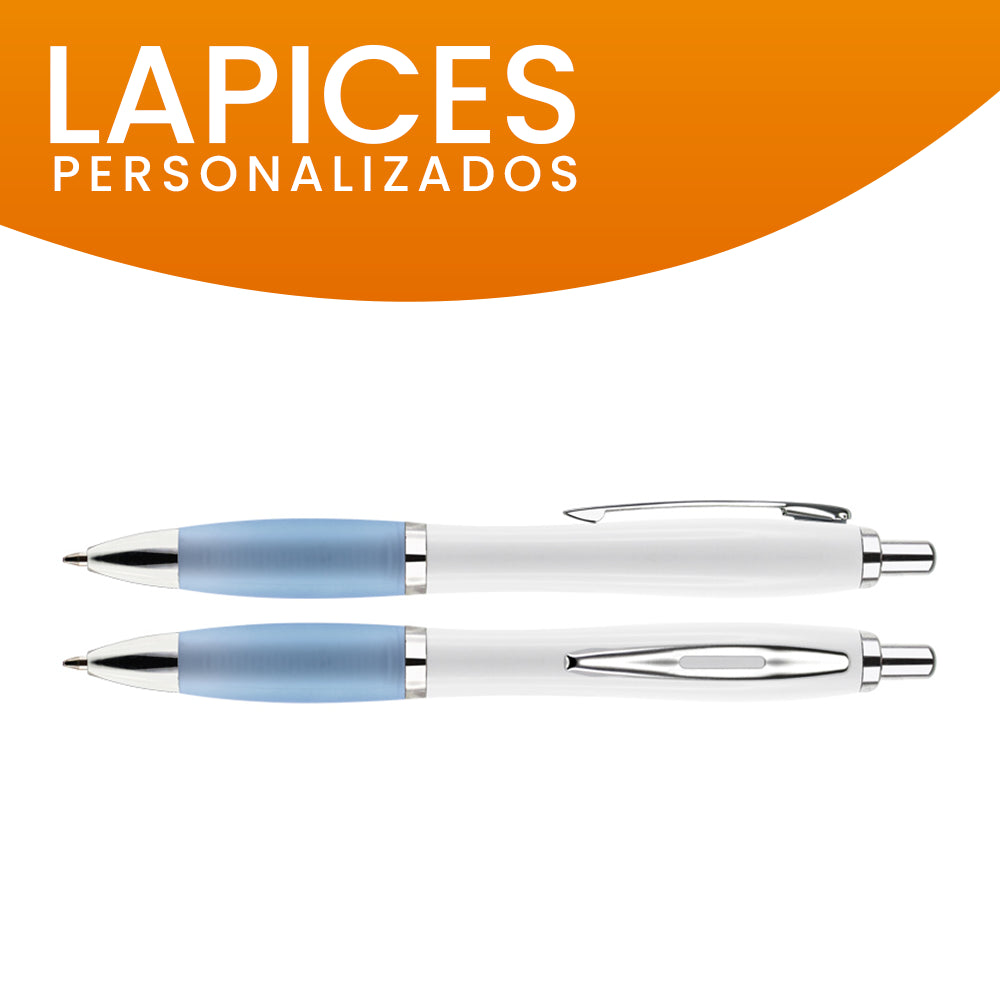 Lápiz Wind Stella color celeste personalizado con logo para merchandising