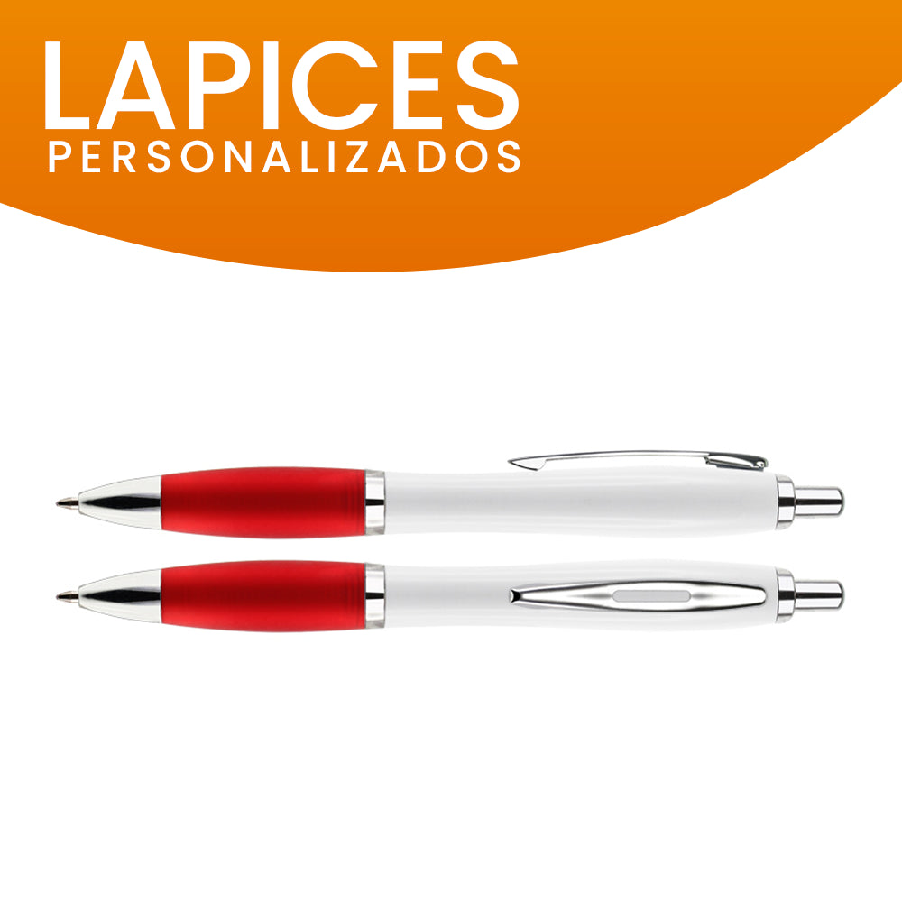 Lápiz Wind Stella color rojo con logo personalizado para eventos