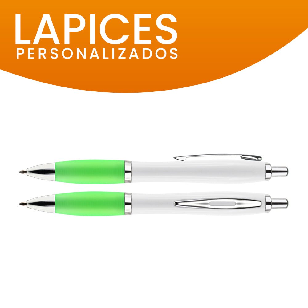 Lápiz Wind Stella color verde claro personalizado con logo para promociones empresariales