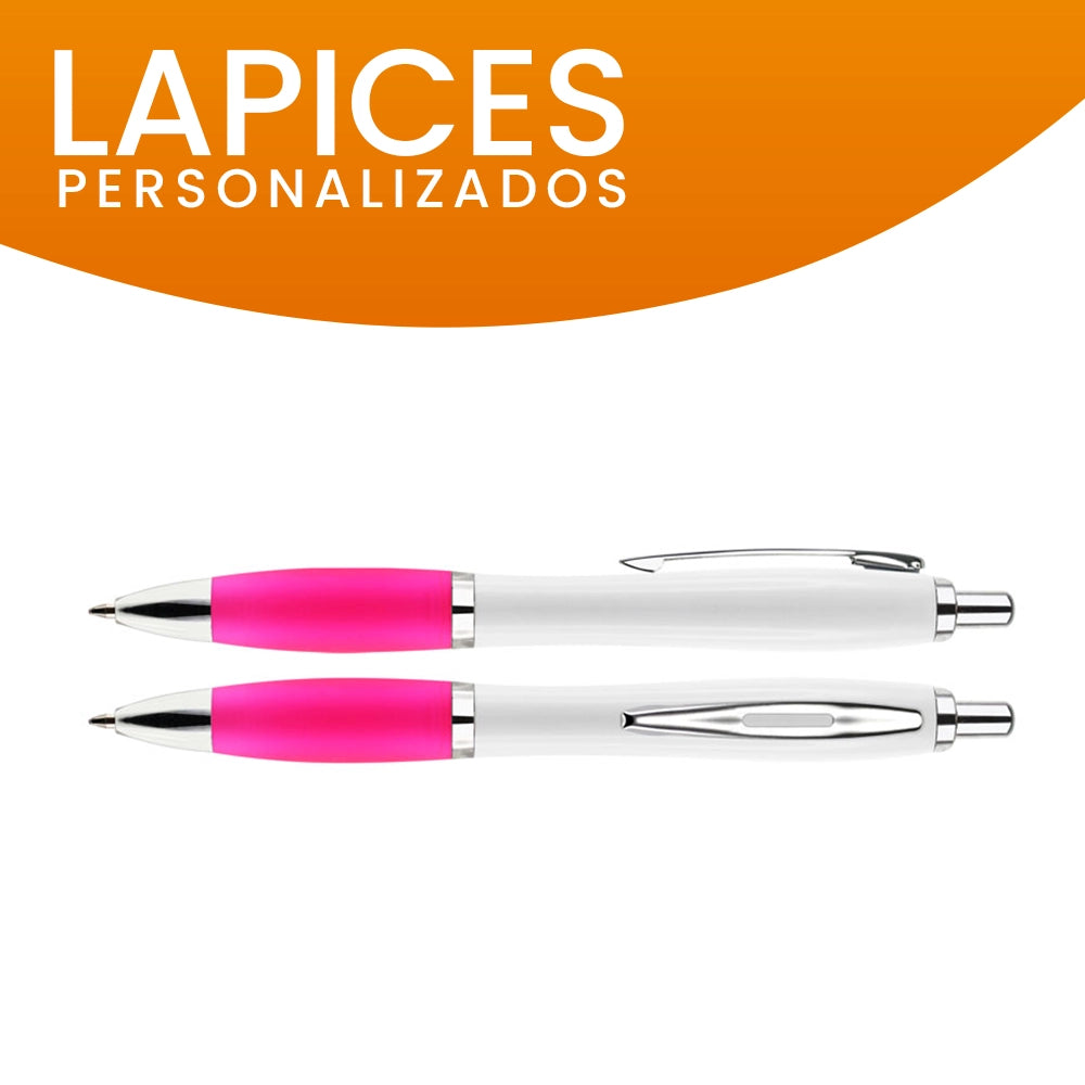 Lápiz Wind Stella color rosa personalizado con logo para eventos publicitarios
