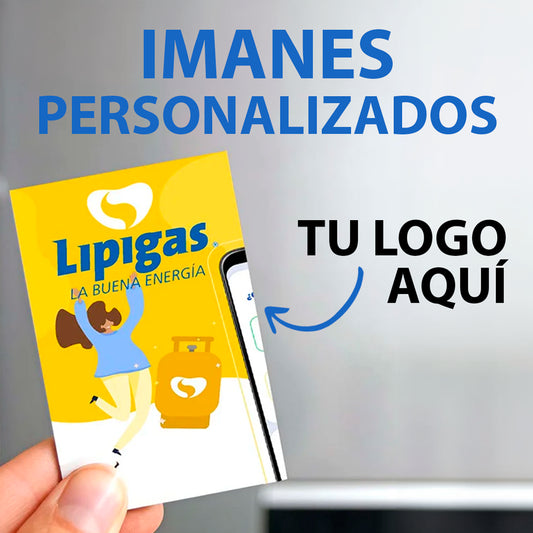 Imanes publicitarios personalizados con tu logo, ideales para promociones y regalos corporativos.